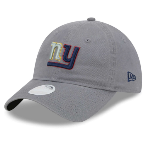 Womens New Era Gray New York Giants Color Pack Multi 9TWENTY Adjustable Hat
