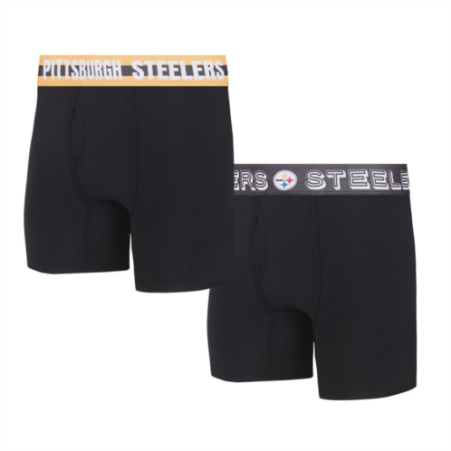 Unbranded Mens Concepts Sport Pittsburgh Steelers Gauge Knit Boxer Brief Two-Pack
