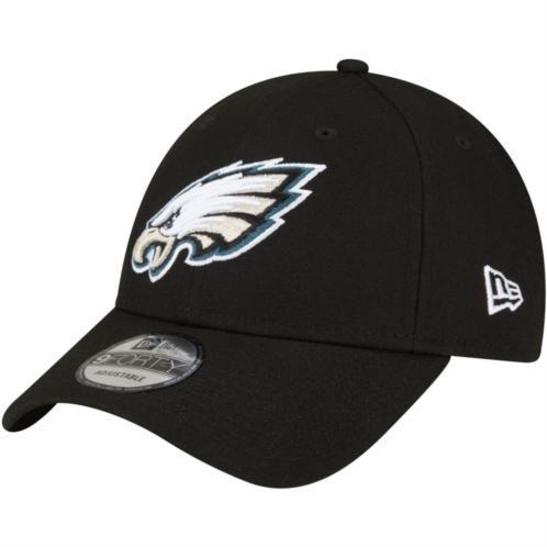 Mens New Era Black Philadelphia Eagles The League 9FORTY Adjustable Hat