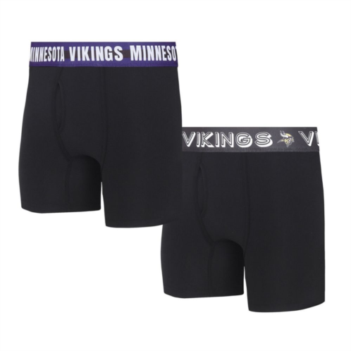 Unbranded Mens Concepts Sport Minnesota Vikings Gauge Knit Boxer Brief Two-Pack