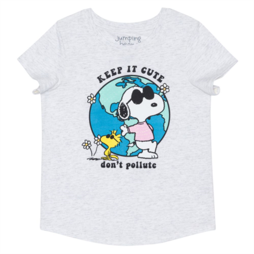 Girls 4-12 Jumping Beans Peanuts Snoopy Keep It Cute Dont Pollute Graphic Tee