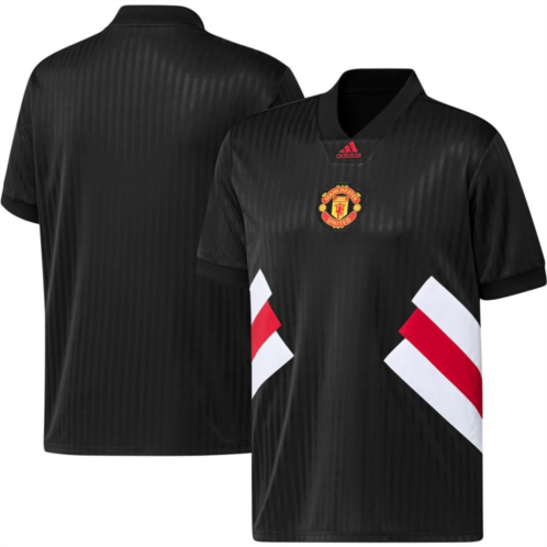 Mens adidas Black Manchester United Football Icon Jersey