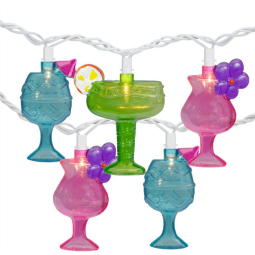 Northlight 7.5-ft. Mixed Cocktail Drink Summer Patio Light Set