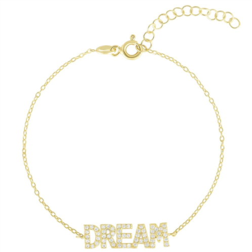 Sunkissed Sterling Cubic Zirconia DREAM Bracelet