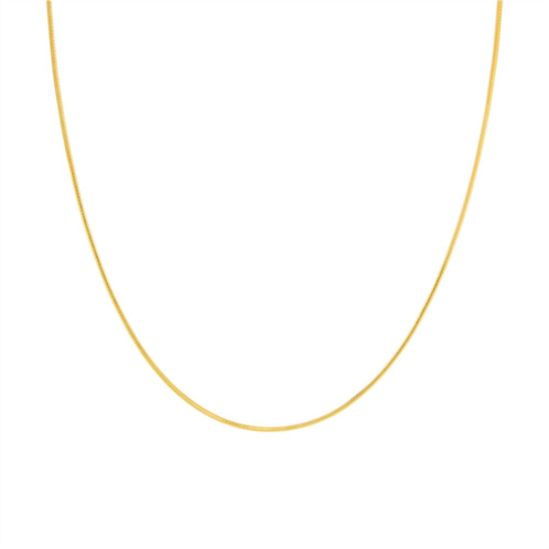 PRIMROSE 18k Gold Over Silver Snake Chain Necklace