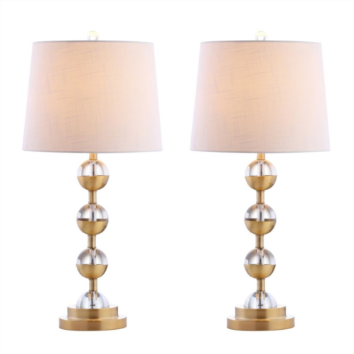 Jonathan Y Designs Avery Crystal Led Table Lamp (set Of 2)