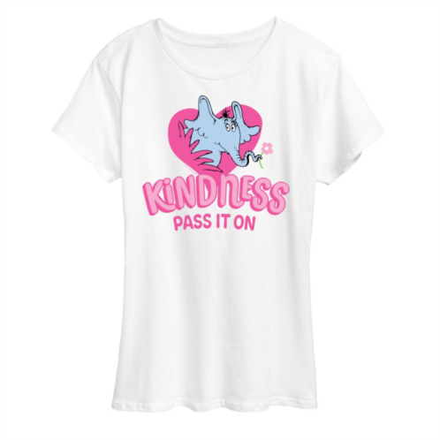 Licensed Character Womens Dr. Seuss Kindness Pass It On Graphic Tee