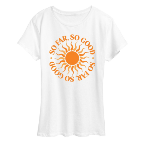 Licensed Character Womens So Far So Good Sunshine Graphic Tee