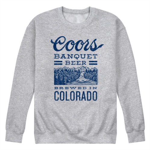 Licensed Character Mens Coors Banquet Beer Colorado Fleece Sweatshirt