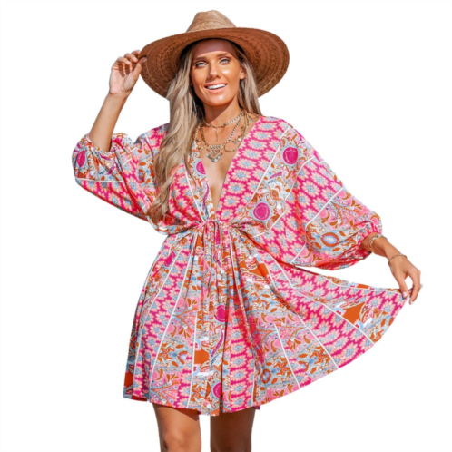 Womens CUPSHE Printed Coverup Dress