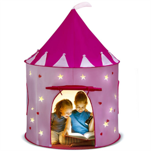 Play22 Play Tent Princess Castle Pink - Portable Kids Pop Up Tent Foldable Into A Carrying Bag