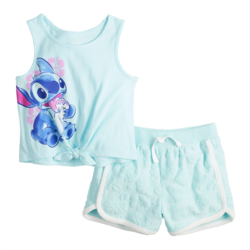 Disney/Jumping Beans Disneys Lilo & Stitch Baby & Toddler Girl Tie Front Tank Top & Shorts Set by Jumping Beans