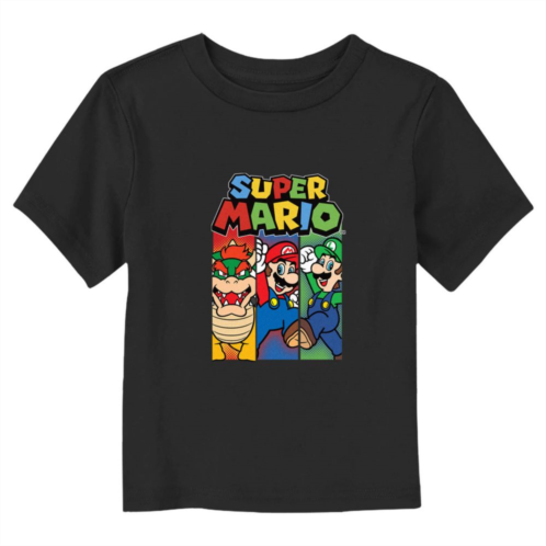 Toddler Boy Nintendo Super Mario Bros Cast Banners Graphic Tee