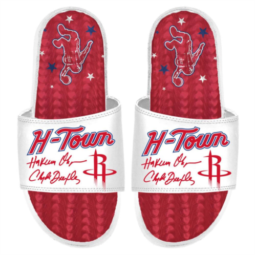 Mens ISlide White Houston Rockets 2023/24 City Edition Gel Slide Sandals