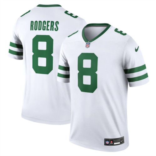 Nitro USA Mens Nike Aaron Rodgers Spotlight Legacy White New York Jets Legend Player Jersey