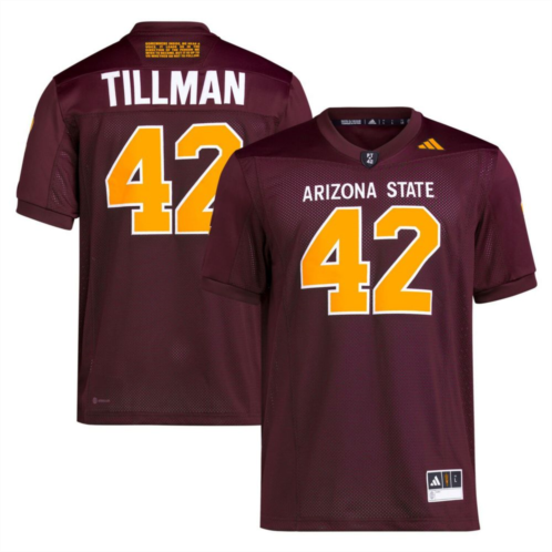 Unbranded Mens adidas Pat Tillman Maroon Arizona State Sun Devils Premier Jersey