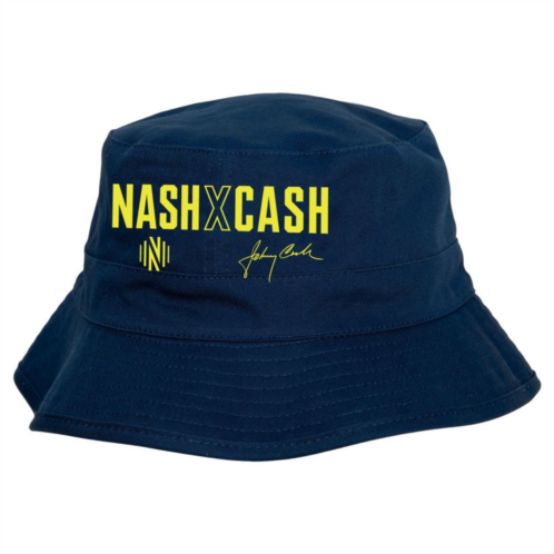 Mens Mitchell & Ness Navy Nashville SC x Johnny Cash Bucket Hat