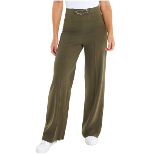 Quiz Womens Olive Green Buckle Detail Palazzo Pant