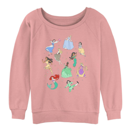 Licensed Character Juniors Disney Princesses Doodles Graphic Slouchy Terry