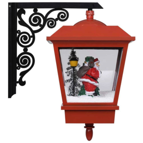 VidaXL Christmas Santa Wall Lamp With Led Lights, Red, Lightweight And Durable, Illuminate Your Holidays