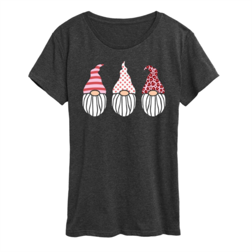 Licensed Character Womens Valentines Day Gnomes Graphic Tee