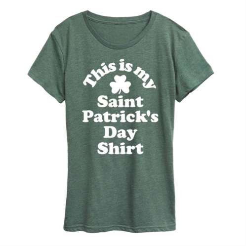 Licensed Character Womens This Is My St. Patricks Day Shirt Graphic Tee
