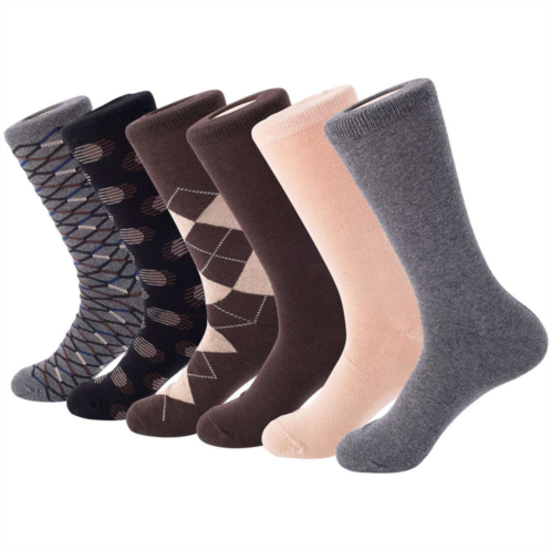 Mio Marino Mens Modern Collection Dress Socks 6 Pack