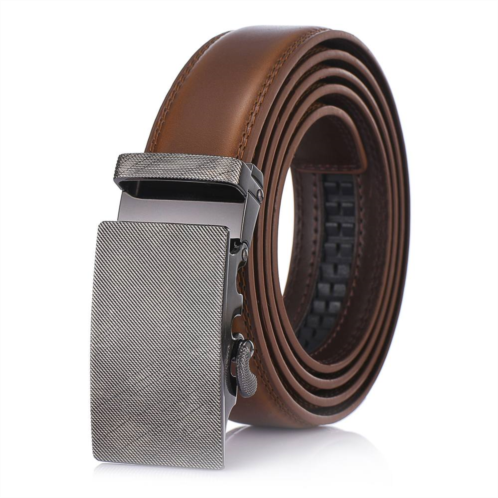 Gallery Seven Mens Infinity Imprint Leather Ratchet Belt