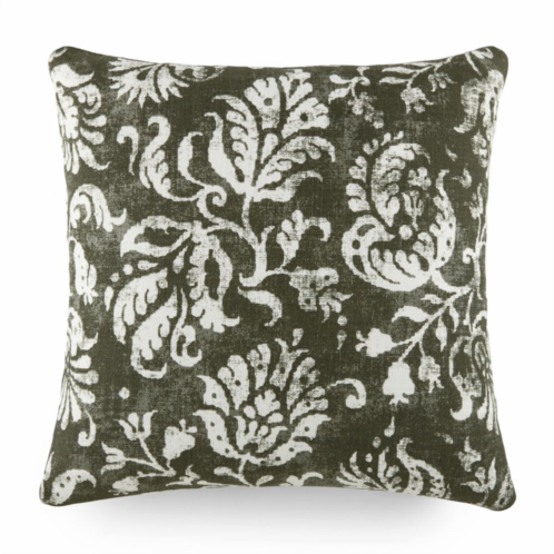 Urban Lofts Elegant Patterns Cotton Decor Throw Pillow In Distressed Floral