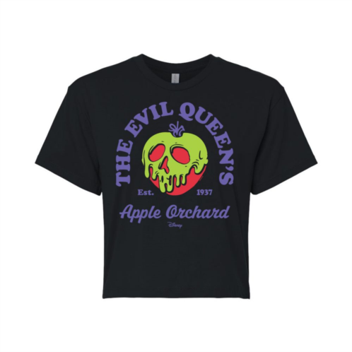 Disney Villain Evil Queen Juniors Apple Orchard Cropped Tee