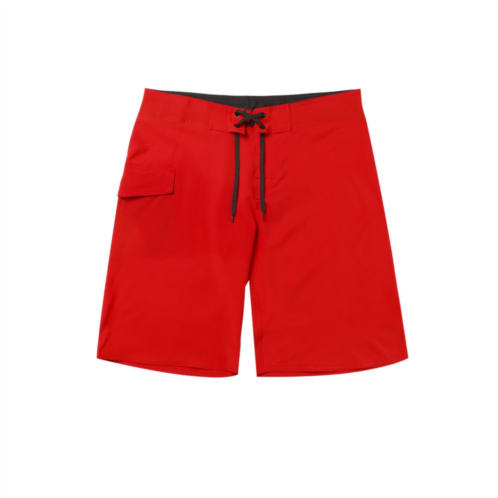 Lars Amadeus Mens Summer Casual Solid Color Elastic Waist Beach Swimwear Shorts