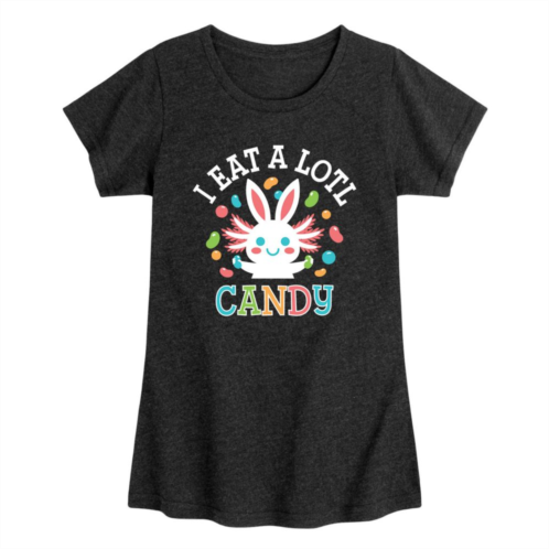 Licensed Character Girls 7-16 I Eat Alotl Candy Graphic Tee