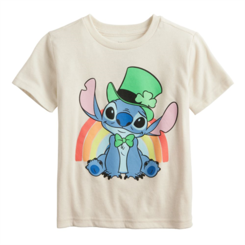 Licensed Character Disneys Stitch Baby & Toddler Boy St. Patricks Day Rainbow Graphic Tee