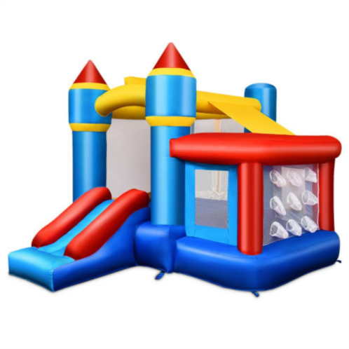 Slickblue Kids Inflatable Castle Bounce House Without Blower
