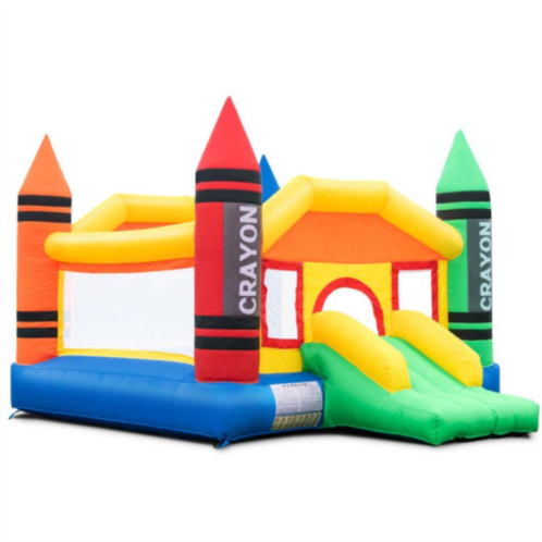 Slickblue Inflatable Crayon Bounce House Castle Without Blower