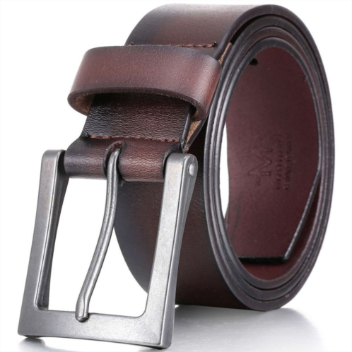 Mio Marino Mens Intrepid Casual Prong Belt For Big & Tall