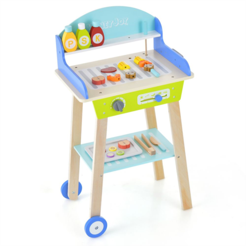 Slickblue Kids Pretend Barbecue Grill Play Set