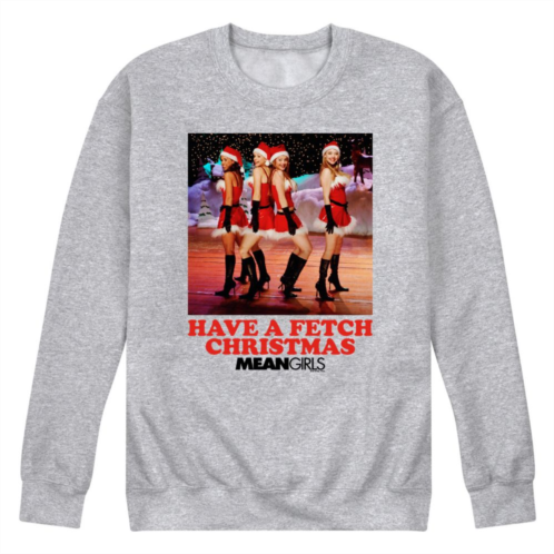 Licensed Character Mens Mean Girls Santa Fleece Sweatshirt