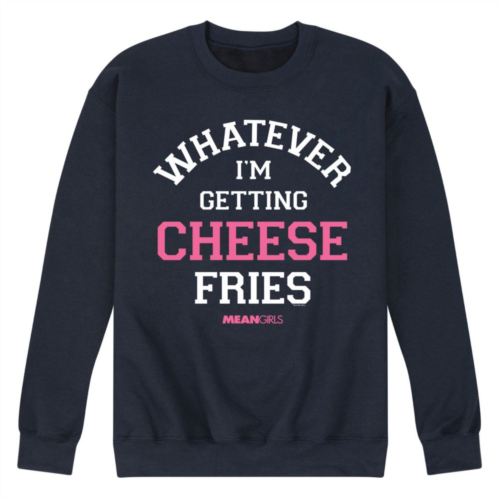 Licensed Character Mens Mean Girls Whatever Im Getting Cheese Fries Fleece Sweatshirt