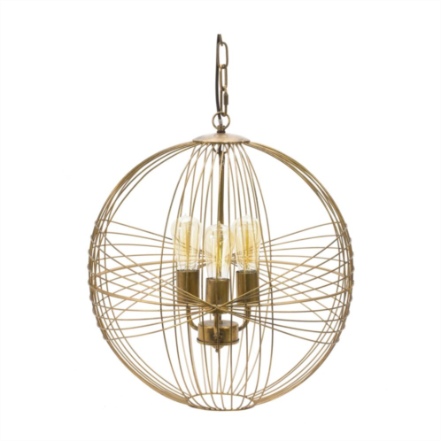 Slickblue Intricate Metal Sphere Hanging Lamp 20d
