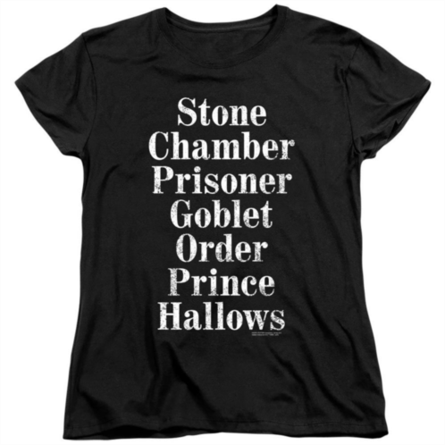 Licensed Character Harry Potter Titles Short Sleeve Womens T-shirt
