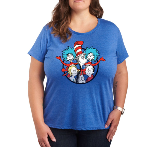 Licensed Character Plus Dr. Seuss Cat In The Hat Group Graphic Tee