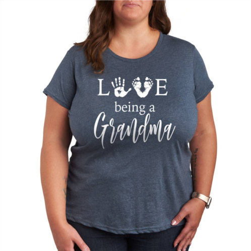 Licensed Character Plus Love Being a Grandma Graphic Tee