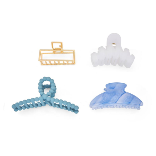 Unbranded 4-Pack Matte Acrylic Hair Clip Set