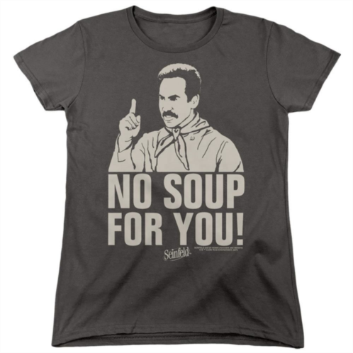 Licensed Character Seinfeld No Soup Short Sleeve Womens T-shirt