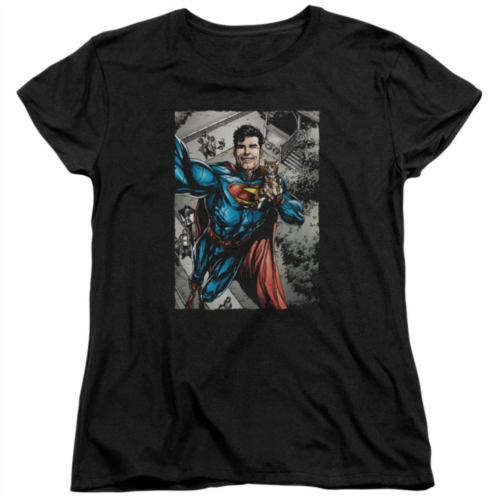 Licensed Character Superman Super Selfie Short Sleeve Womens T-shirt