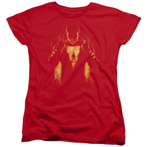 Licensed Character Shazam Movie Whats Inside Short Sleeve Womens T-shirt