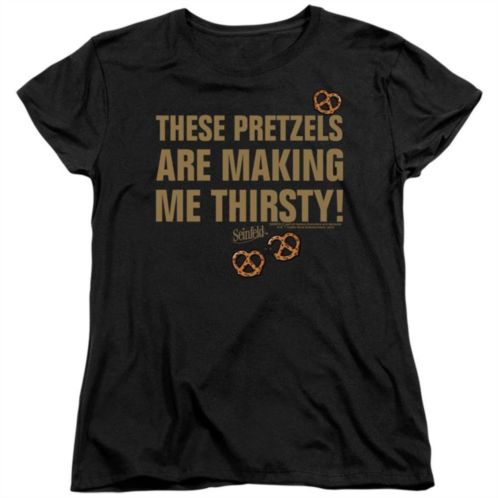 Licensed Character Seinfeld Pretzels Thirsty Short Sleeve Womens T-shirt