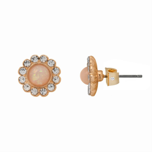 LC Lauren Conrad Simulated Opal Floral Stud Earrings