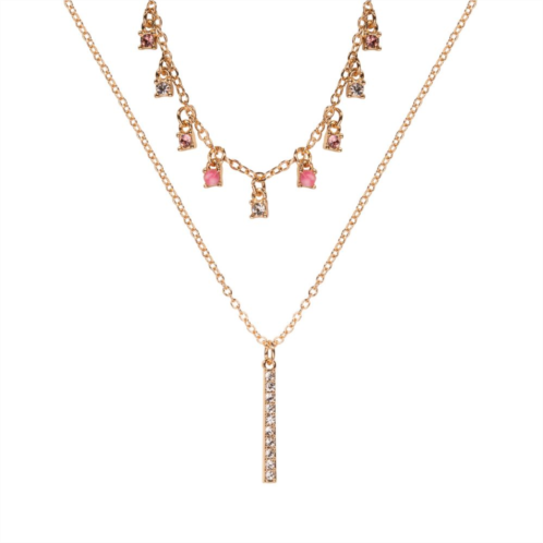 LC Lauren Conrad Gold Tone Double Strand Necklace